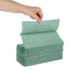 Picture of Jantex Z Fold Paper Hand Towels Green 1-Ply 3000 Sheets