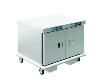 Picture of Emainox 14 X 1/1Gn Mobile Undercounter Fan Assisted Heated Holding Cabinet - With Humidity