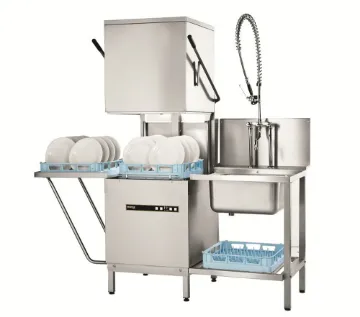 Picture of Hobart Ecomax H604SW-12B Hood / Passthrough Dishwasher WRAS Approved, with Water Softener