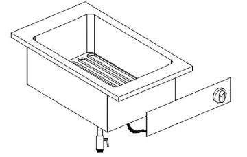 Picture of Giorik LFE4850D Drop In Single Tank Electric Fryer