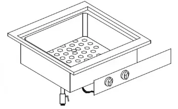 Picture of Giorik LBE6811D Drop In Electric Bain Marie