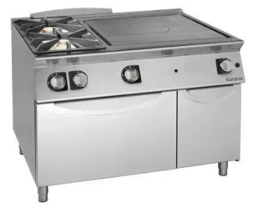 Picture of Giorik TG76FTL Medium Duty Gas Solid Top Range + 2 Open Burners