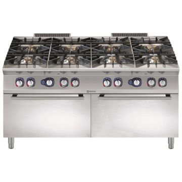 Picture of Electrolux Modular Cooking Range Line 900XP 8-Burner Gas Range on 2 Gas Ovens