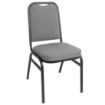 Picture of Bolero Square Back Banquet Chairs Black & Grey (Pack of 4)