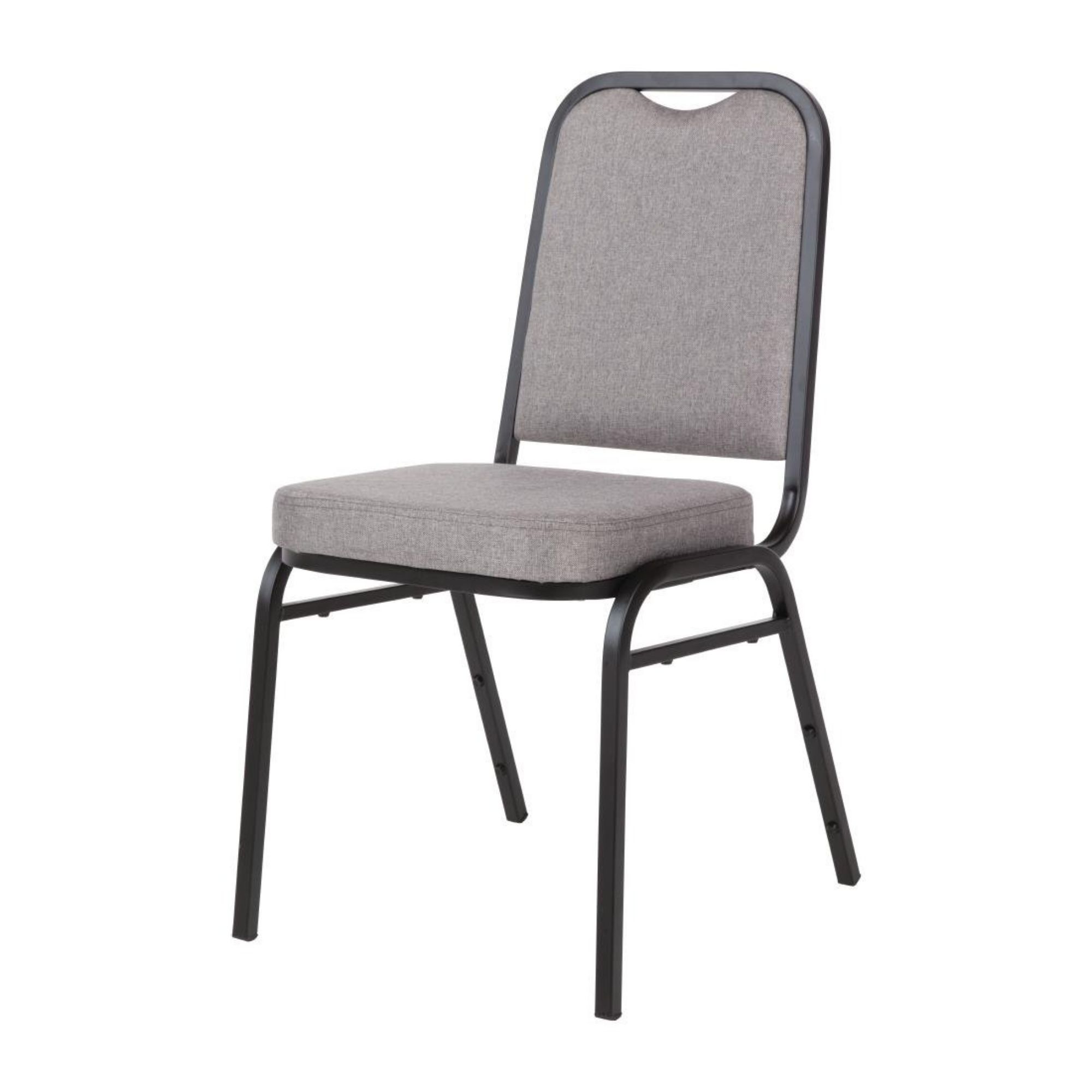 Picture of Bolero Square Back Banquet Chairs Black & Grey (Pack of 4)