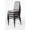 Picture of Bolero Square Back Banquet Chairs Black & Grey (Pack of 4)