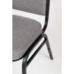 Picture of Bolero Square Back Banquet Chairs Black & Grey (Pack of 4)