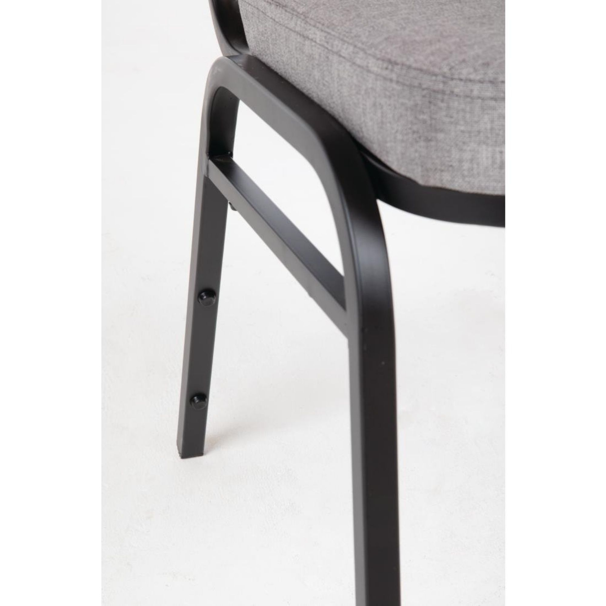 Picture of Bolero Square Back Banquet Chairs Black & Grey (Pack of 4)