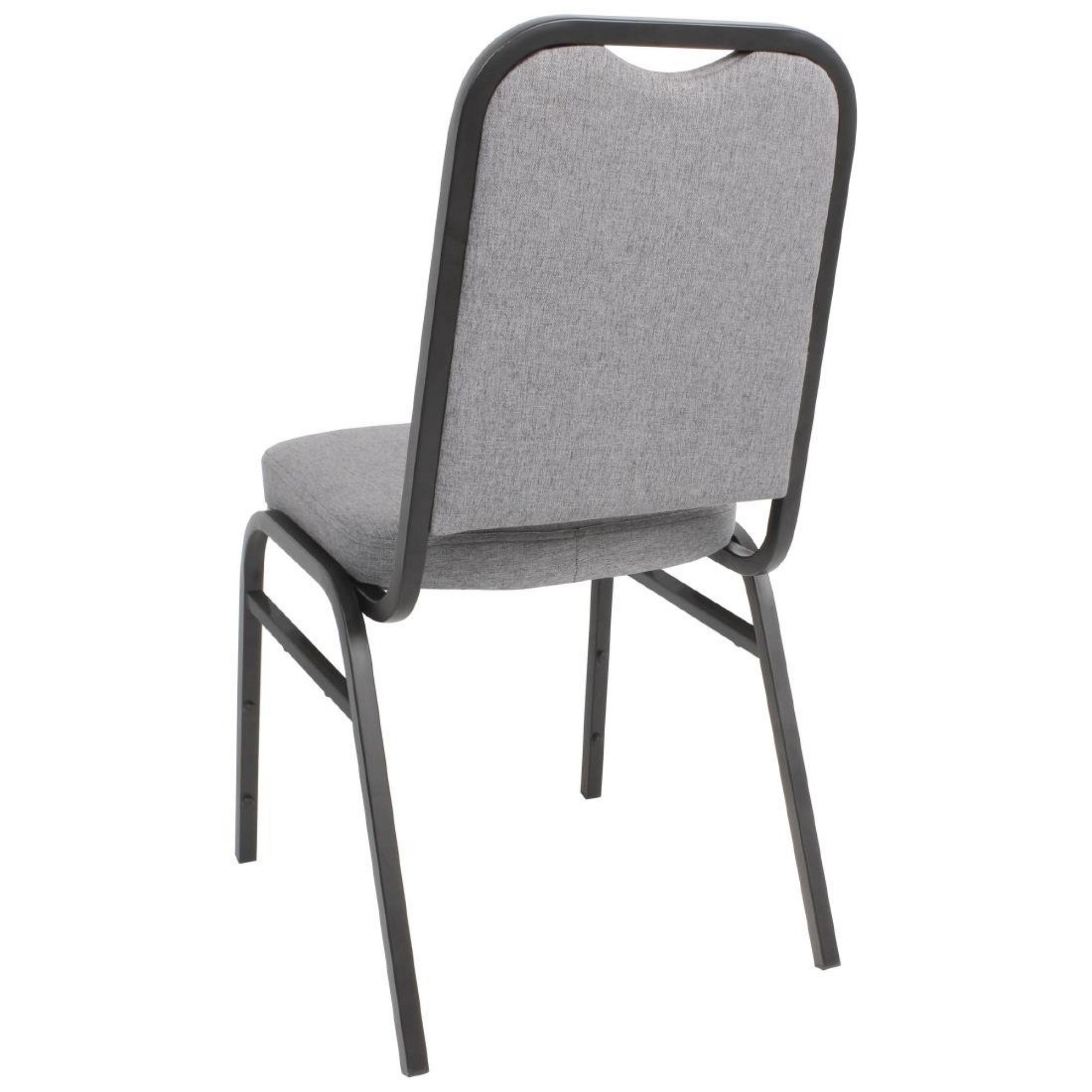 Picture of Bolero Square Back Banquet Chairs Black & Grey (Pack of 4)