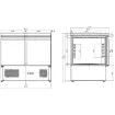 Picture of Counter Freezer Negative Counter 2 Doors