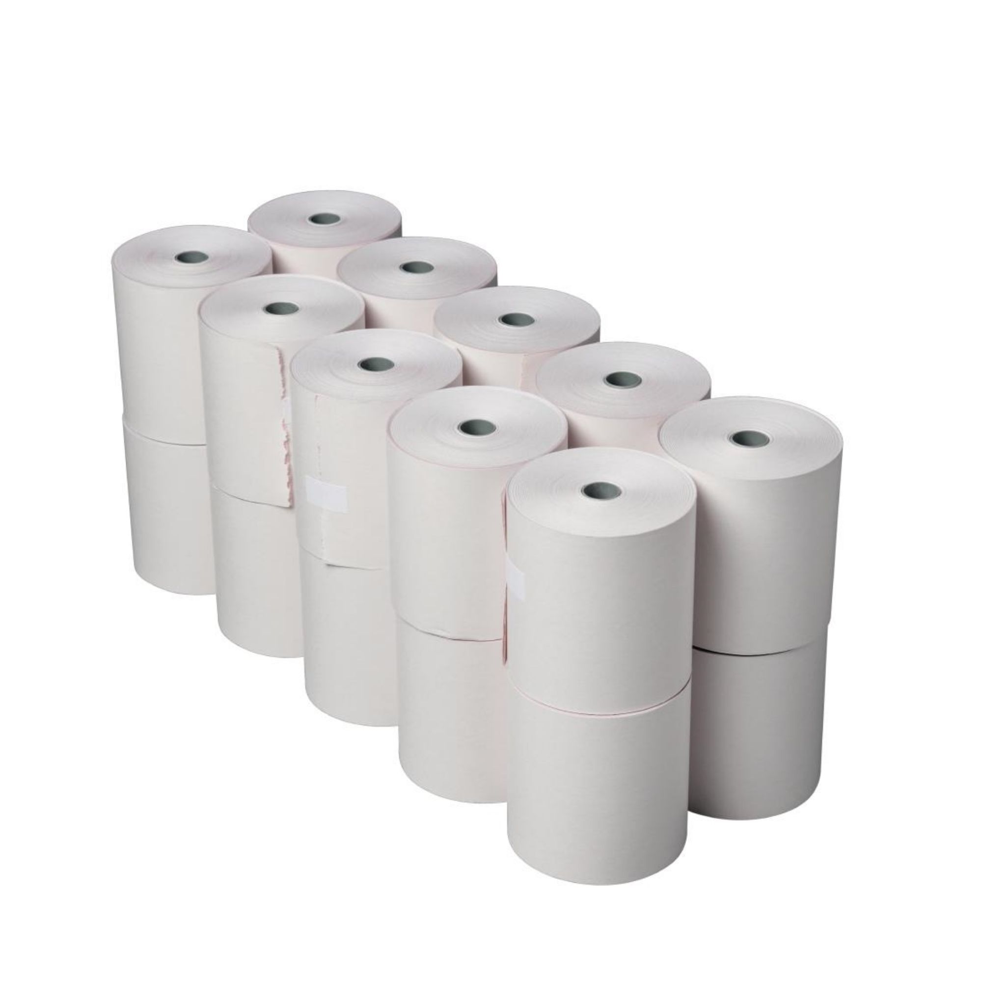 Picture of Olympia Non-Thermal 2ply White and Pink Till Roll 76 x 71mm (Pack of 20)
