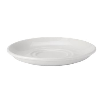Picture of Utopia Pure White Double Well Saucers 150mm (Pack of 24)