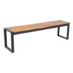 Picture of Bolero Acacia Wood and Steel Industrial Benches 1600mm (Pack of 2)