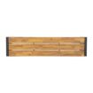 Picture of Bolero Acacia Wood and Steel Industrial Benches 1600mm (Pack of 2)