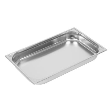 Picture of Vogue Heavy Duty Stainless Steel 1/1 Gastronorm Tray 65mm