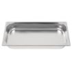 Picture of Vogue Heavy Duty Stainless Steel 1/1 Gastronorm Tray 65mm