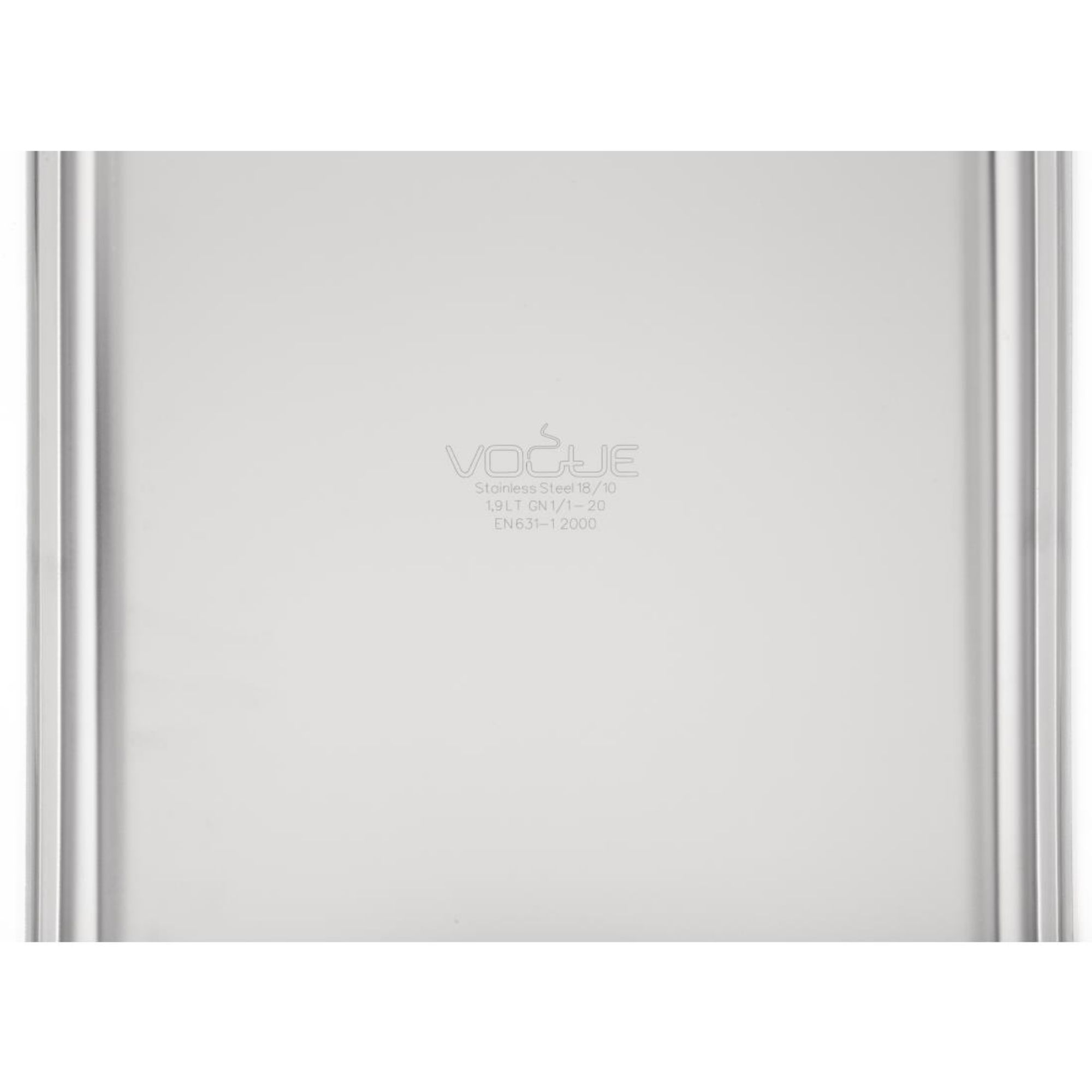 Picture of Vogue Heavy Duty Stainless Steel 1/1 Gastronorm Tray 20mm