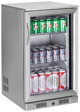Picture of Sterling Pro Green SP1HC-STS Stainless Steel Single Door Bottle Cooler, 138 Litres