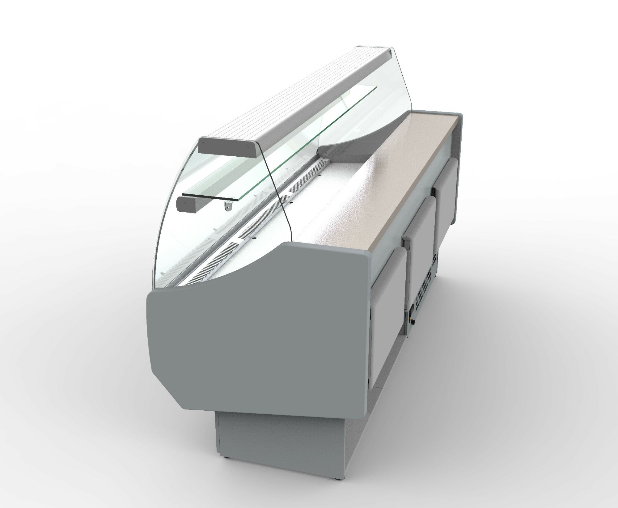 Picture of Coreco CVED-8-30-C Curved Glass Serveover, 2995mm