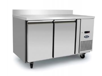 Picture of Atosa EPF3462HDSB 2 Door Preparation Counter Freezer with Splash Back, 280 Litres