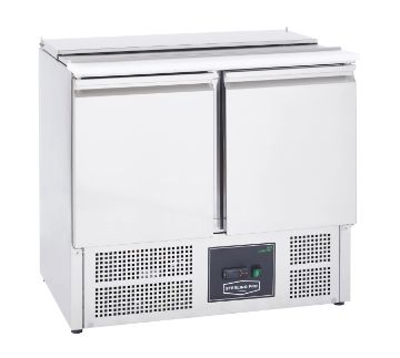 Picture of Sterling Pro Cobus SPU200SL 2 Door Hinged Lid & Chop Board Saladette Counter, 240 Litres