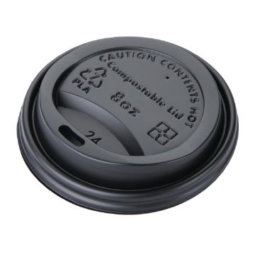 Picture of Fiesta Compostable Coffee Cup Lids 225ml / 8oz (Pack of 1000)