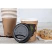 Picture of Fiesta Compostable Coffee Cup Lids 225ml / 8oz (Pack of 50)
