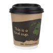 Picture of Fiesta Compostable Coffee Cup Lids 225ml / 8oz (Pack of 50)