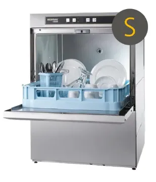 Picture of Hobart Ecomax F504SW-20B Undercounter Dishwasher with Water Softener, 500mm Rack