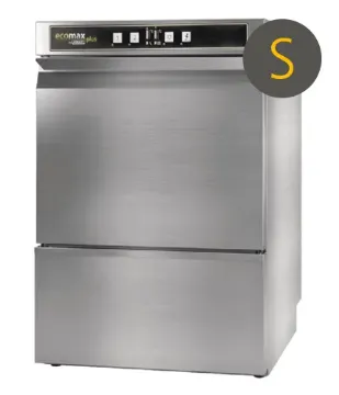 Picture of Hobart Ecomax Plus G415SW-10C Undercounter Glasswasher WRAS Approved with Water Softener, 400mm Rack