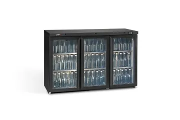 Picture of Gamko Maxiglass MG3/315G Hinged Triple Glass Door Undercounter Bottle Cooler 315 Litres
