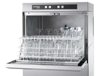 Picture of Hobart Ecomax G504SW-10B Undercounter Glasswasher WRAS Approved with Water Softener, 500mm Rack