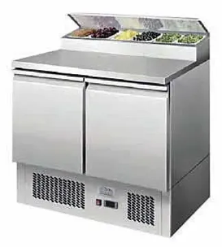 Picture of Ice-A-Cool ICE3832GR 2 Door Refrigerated Saladette Prep Counter 300 Litres