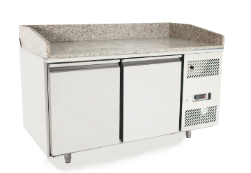 Picture of Atosa EPF3495GR 2 Door Granite Top Pizza Counter Fridge 485 Litres