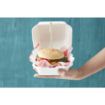 Picture of Fiesta Compostable Bagasse Burger Boxes with Bottom Ridges 153mm (Pack of 500)