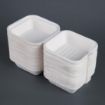 Picture of Fiesta Compostable Bagasse Burger Boxes with Bottom Ridges 153mm (Pack of 500)