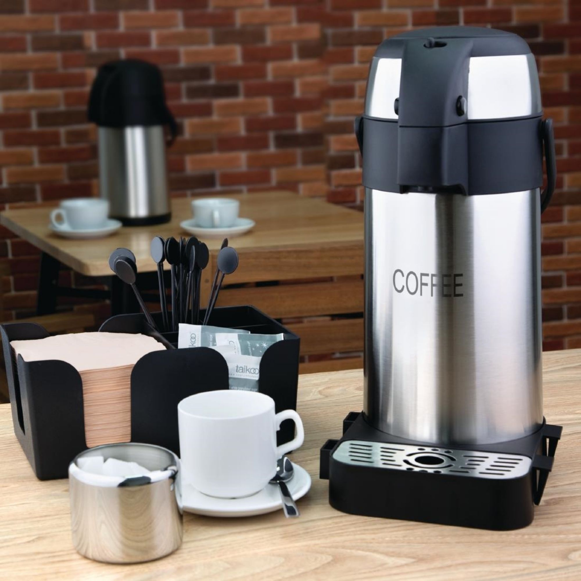 Picture of Olympia Pump Action Airpot Etched 'Coffee' 3Ltr