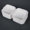 Picture of Fiesta Compostable Bagasse Burger Boxes with Side Ridges 152mm (Pack of 500)