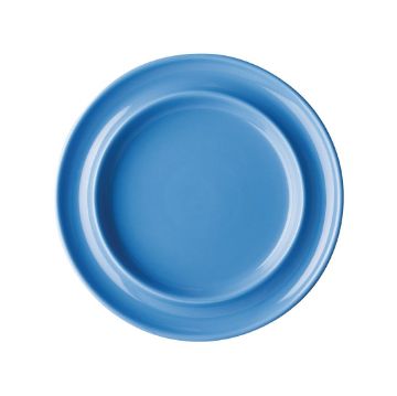 Picture of Olympia Heritage Raised Rim Plates Blue 203mm (Pack of 4)