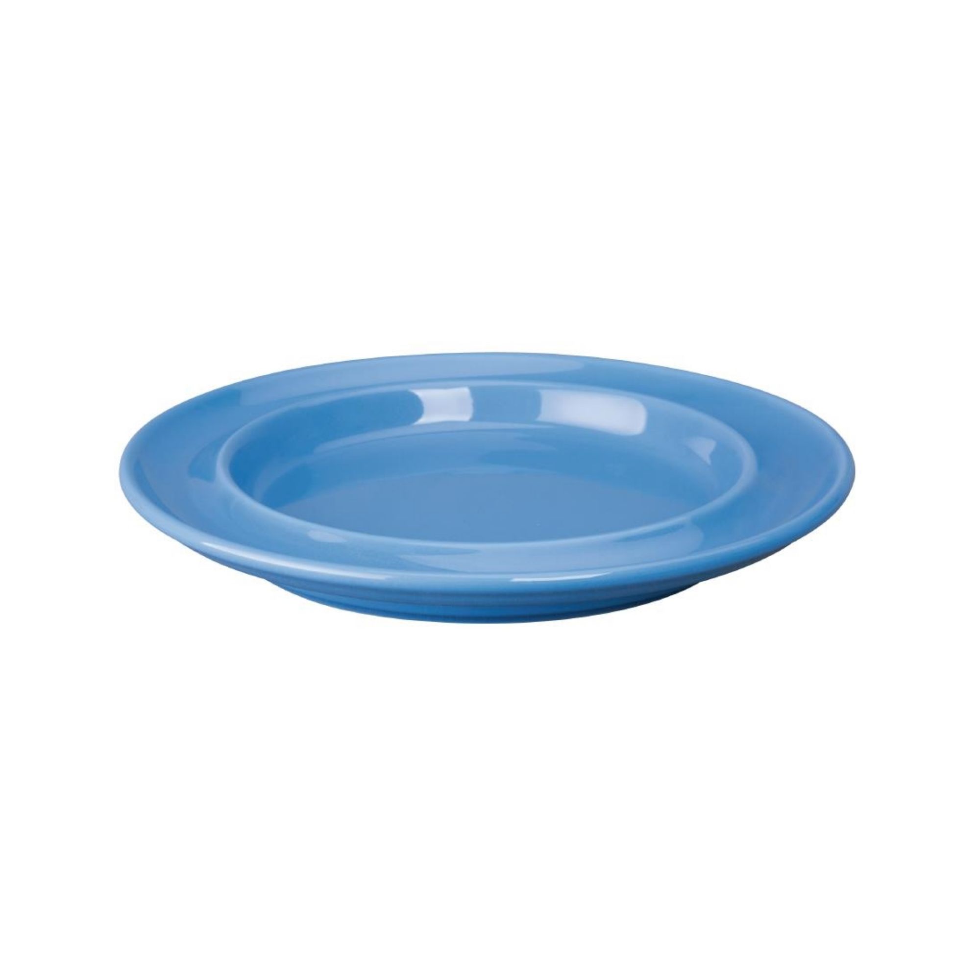 Picture of Olympia Heritage Raised Rim Plates Blue 203mm (Pack of 4)