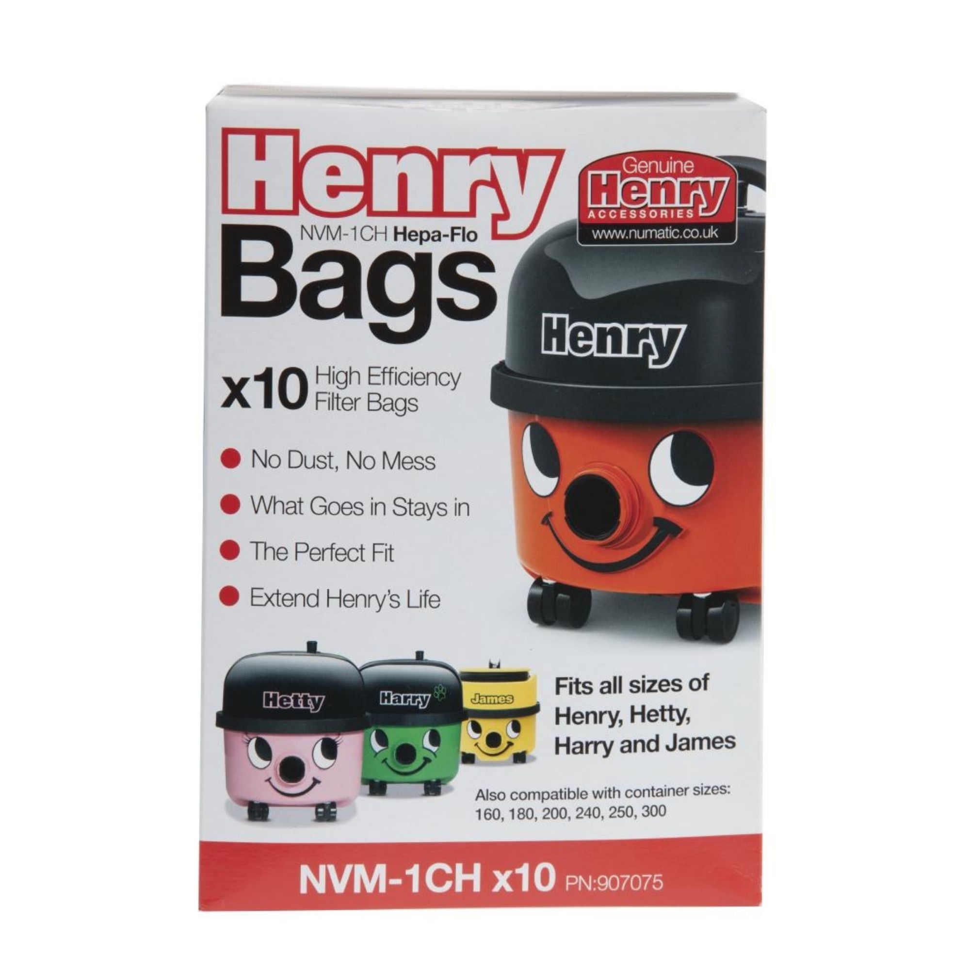 Picture of Numatic Henry Replacement Dust Bags (10 pack)