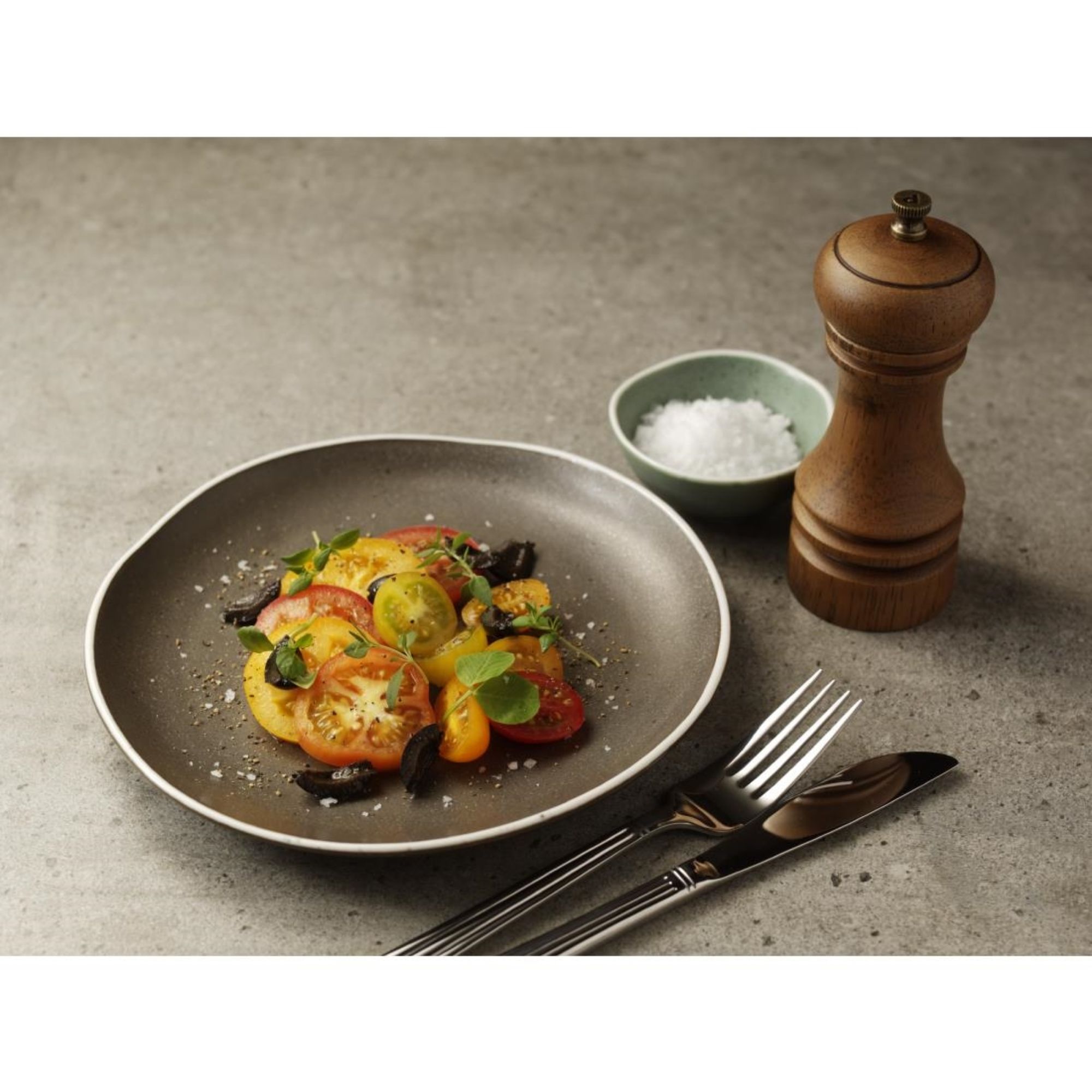 Picture of Olympia Chia Plates Charcoal 270mm (Pack of 6)