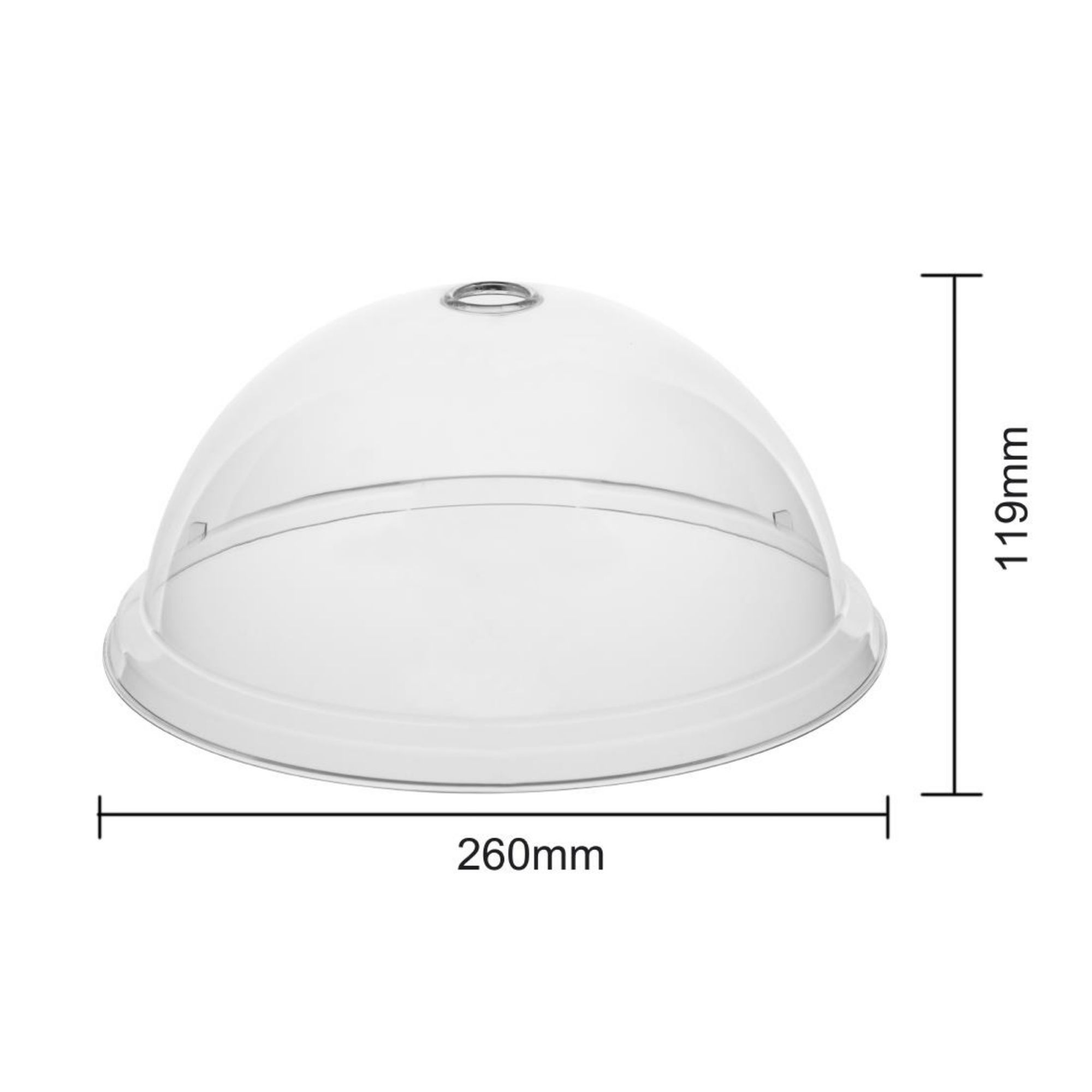 Picture of Olympia Kristallon Polycarbonate Domed Plate Cover Round 260mm