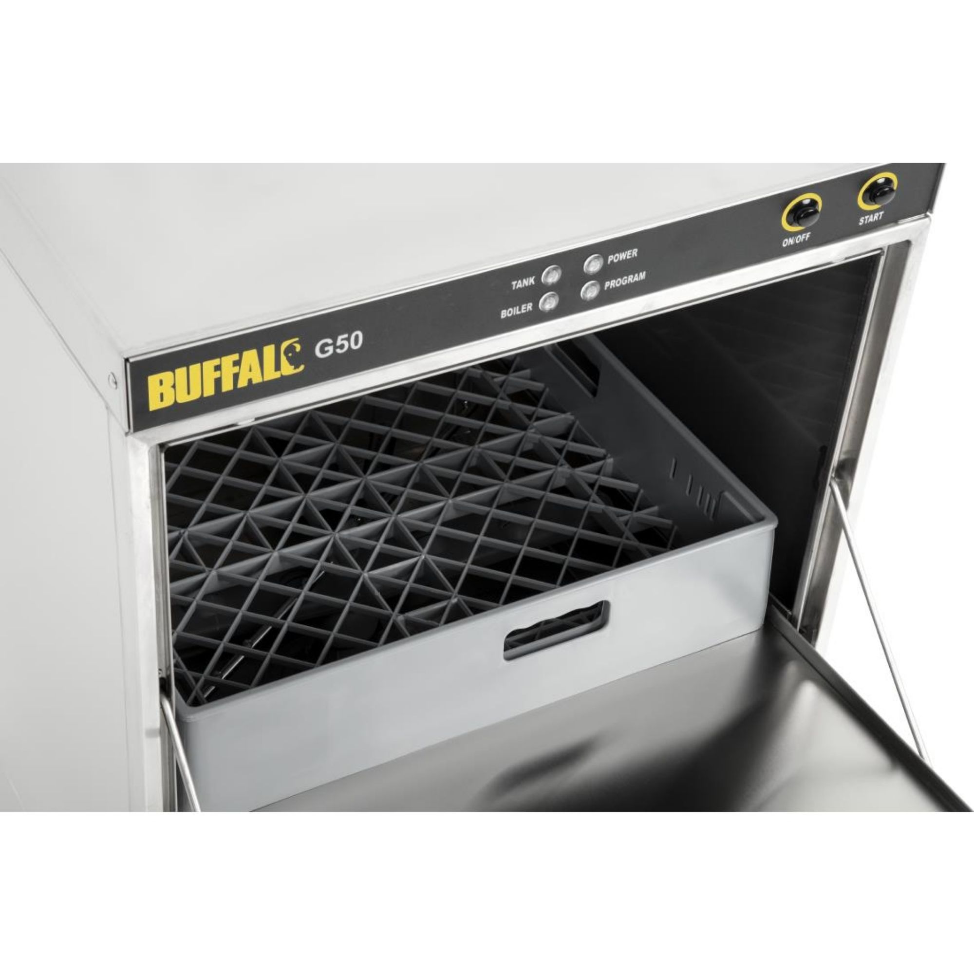 Picture of Buffalo Undercounter Glasswasher with Drain Pump 500x500mm Baskets