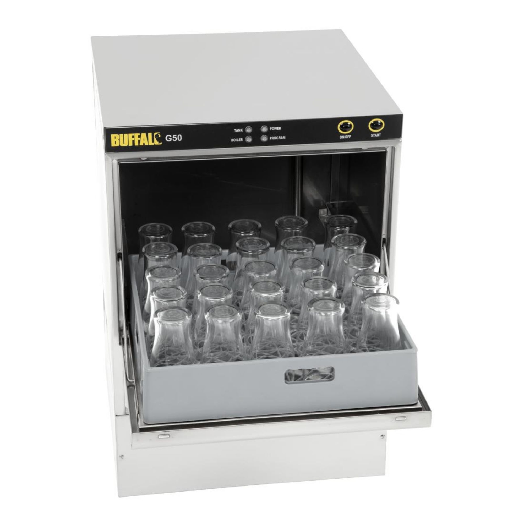 Picture of Buffalo Undercounter Glasswasher with Drain Pump 500x500mm Baskets