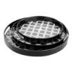 Picture of Olympia Kristallon Polycarbonate Round Non Slip Tray with Handles 300mm - DP664
