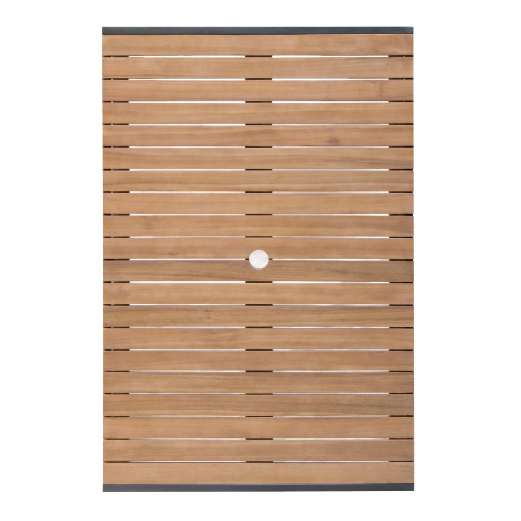 Picture of Bolero Acacia Wood and Steel Rectangular Table 1200mm