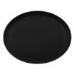 Picture of Cambro Camtread Large Fibreglass Oval Non-Slip Tray Black 600mm