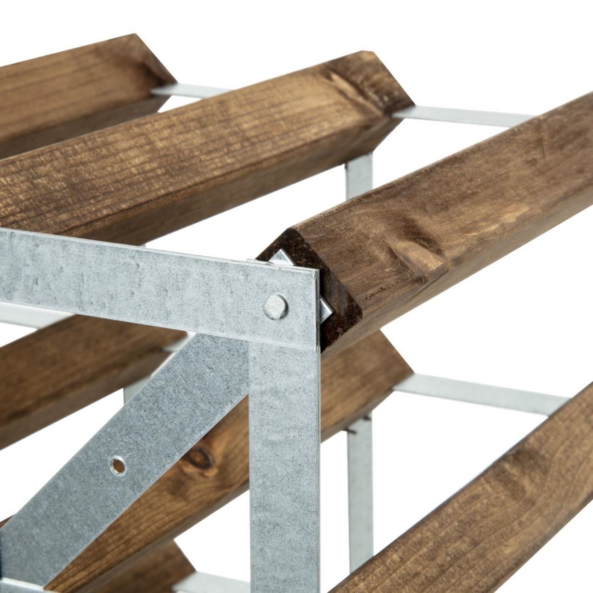 Picture of Wine Rack Dark Wood 42 Bottle