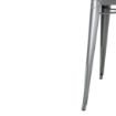 Picture of Bolero Bistro Square Steel Table Gun Metal 668mm